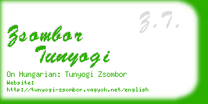 zsombor tunyogi business card